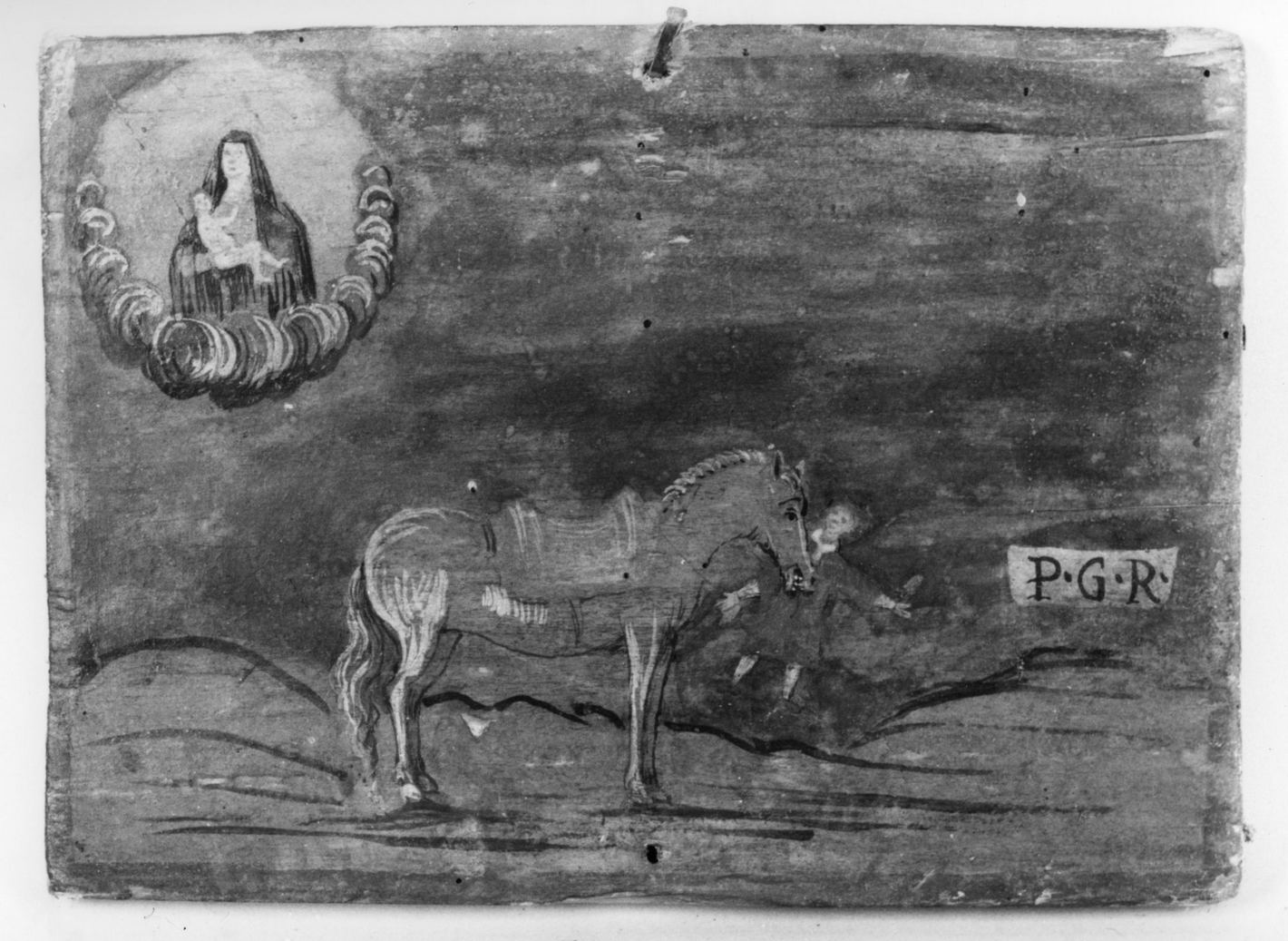 ricevimento di una grazia (ex voto) - ambito toscano (prima metà sec. XVIII)