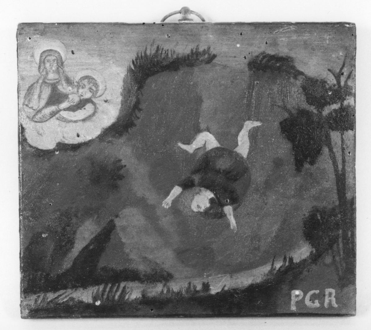 ricevimento di una grazia (ex voto) - ambito toscano (terzo quarto sec. XIX)