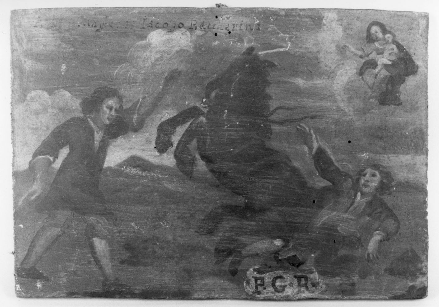 ricevimento di una grazia (ex voto) - ambito toscano (sec. XVIII)