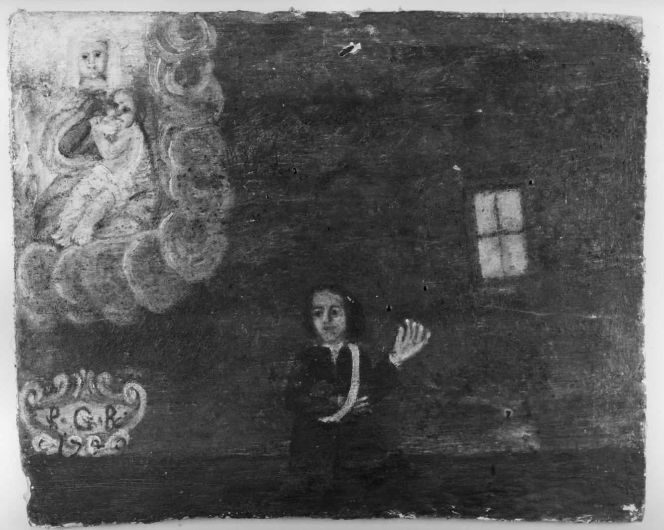 ricevimento di una grazia (ex voto) - ambito toscano (sec. XVIII)