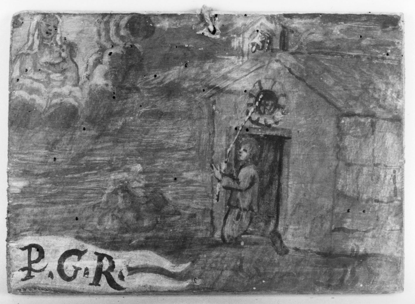 ricevimento di una grazia (ex voto) - ambito toscano (prima metà sec. XVIII)