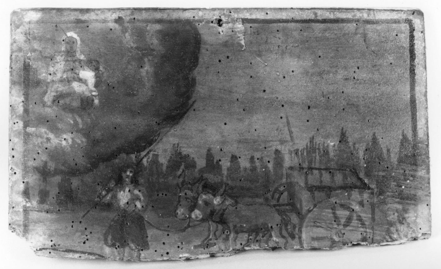 ricevimento di una grazia (ex voto) - ambito toscano (seconda metà sec. XVII)