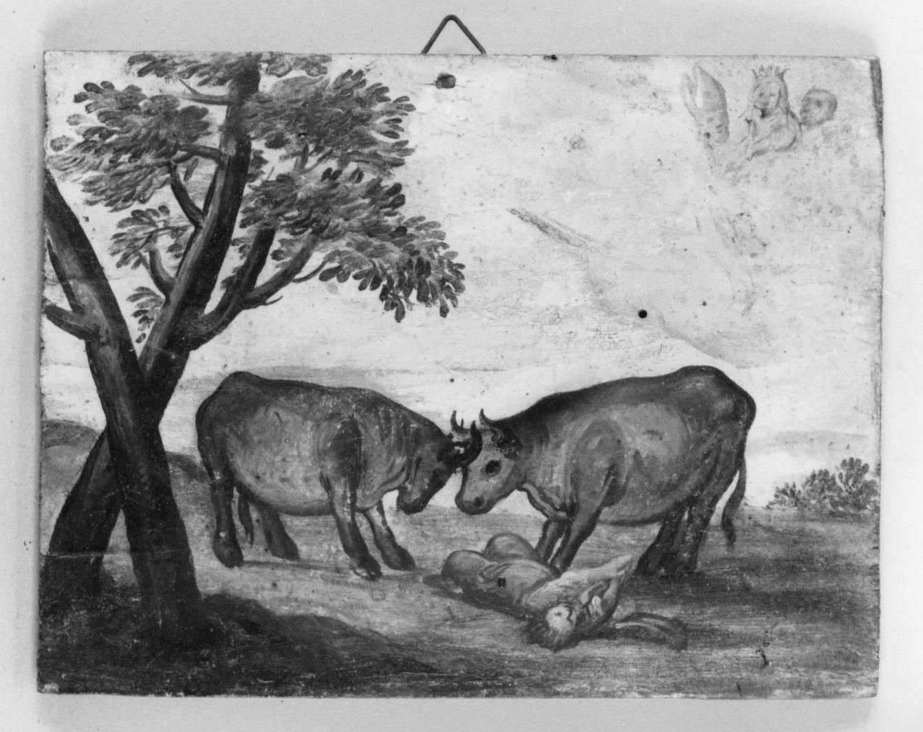 ricevimento di una grazia (ex voto) - ambito toscano (prima metà sec. XVIII)