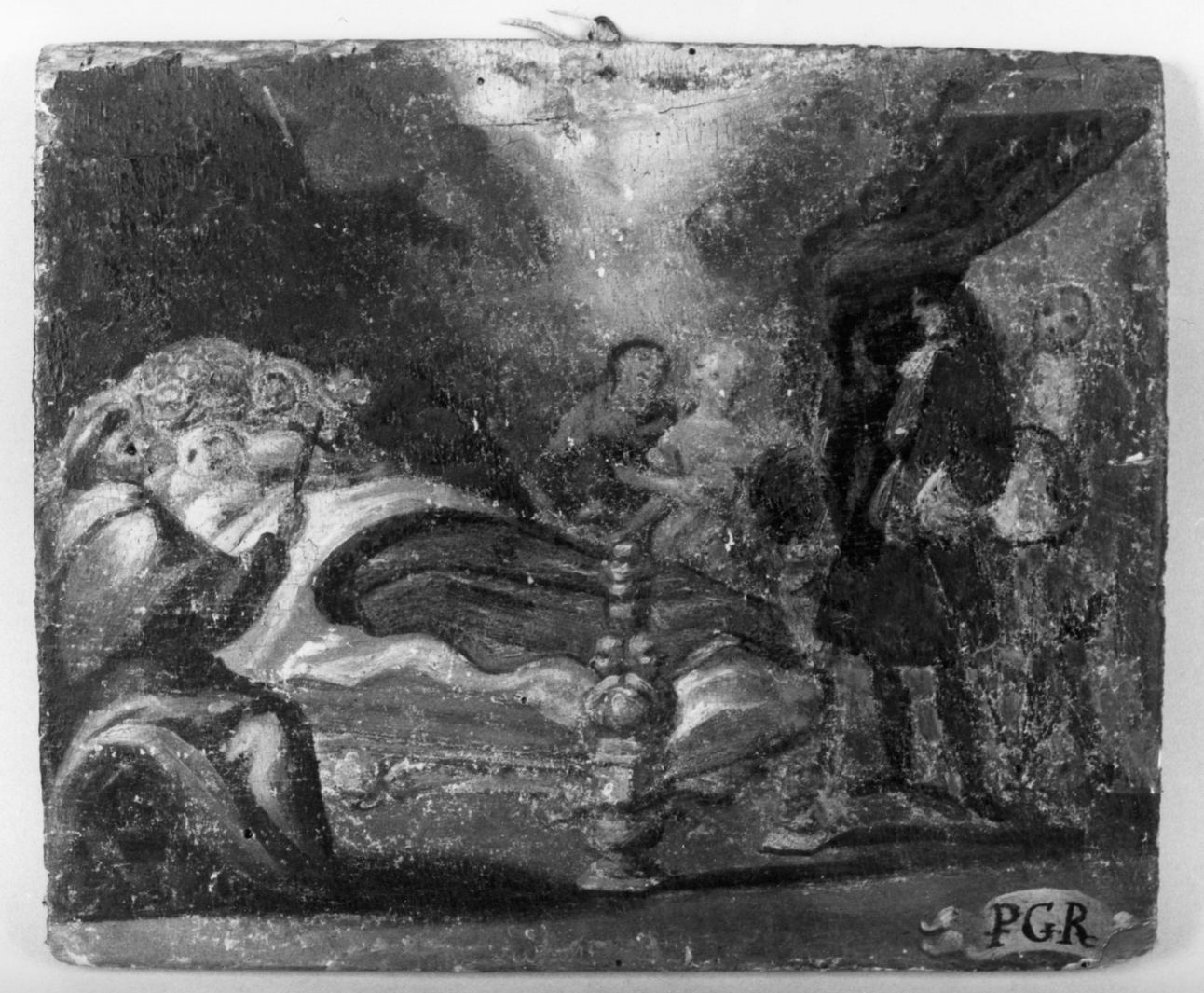 ricevimento di una grazia (ex voto) - ambito toscano (primo quarto sec. XVIII)