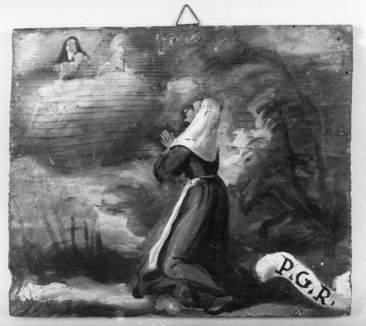 ricevimento di una grazia (ex voto) - ambito toscano (seconda metà sec. XVIII)