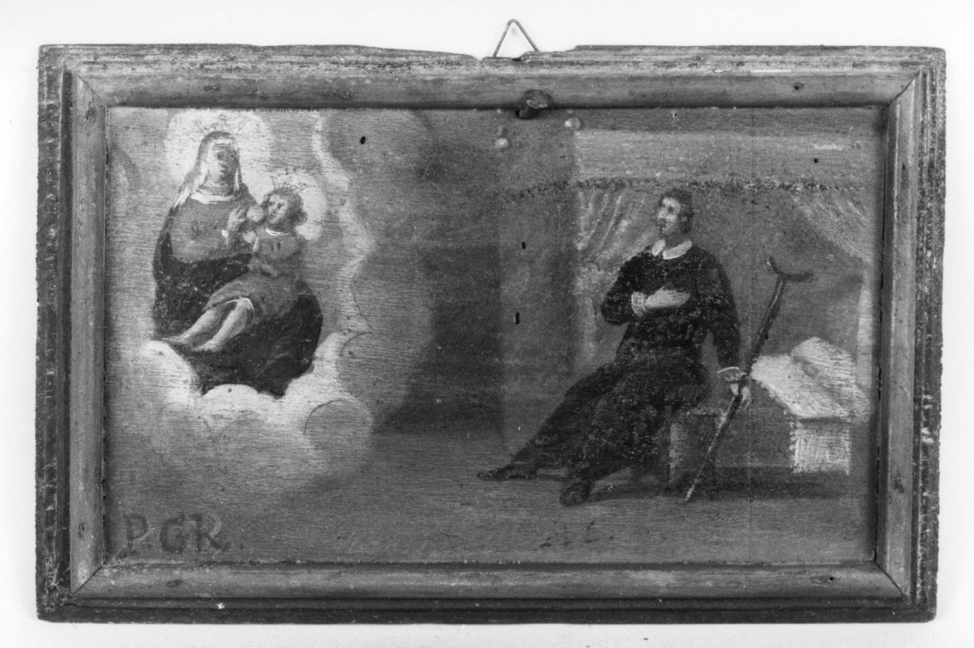 ricevimento di una grazia (ex voto) - ambito toscano (ultimo quarto sec. XVII)