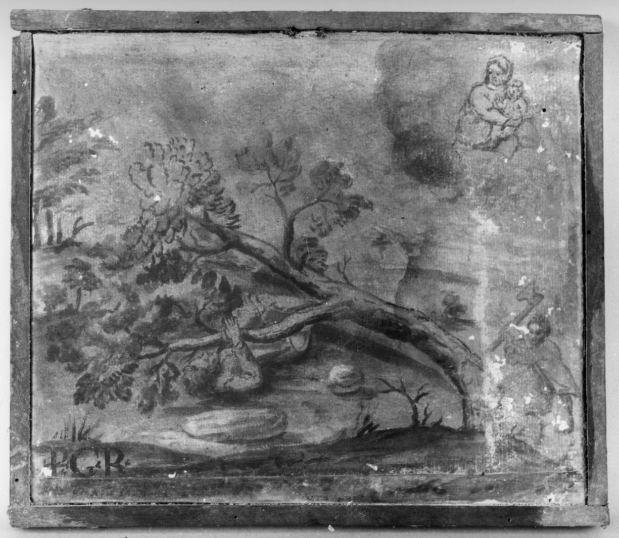 ricevimento di una grazia (ex voto) - ambito toscano (sec. XVIII)