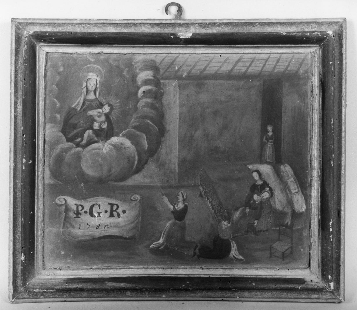 ricevimento di una grazia (ex voto) - ambito toscano (sec. XVIII)