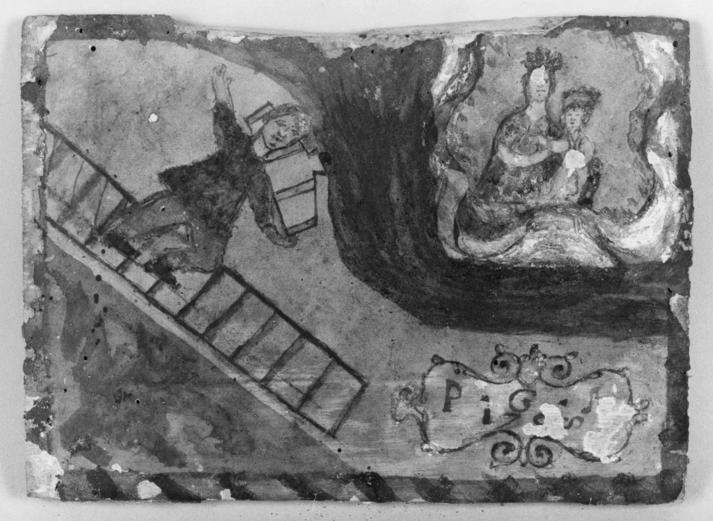 ricevimento di una grazia (ex voto) - ambito toscano (sec. XVIII)