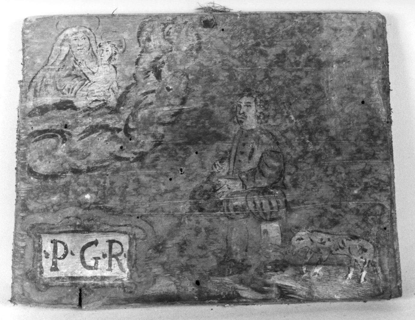 ricevimento di una grazia (ex voto) - ambito toscano (seconda metà sec. XVII)