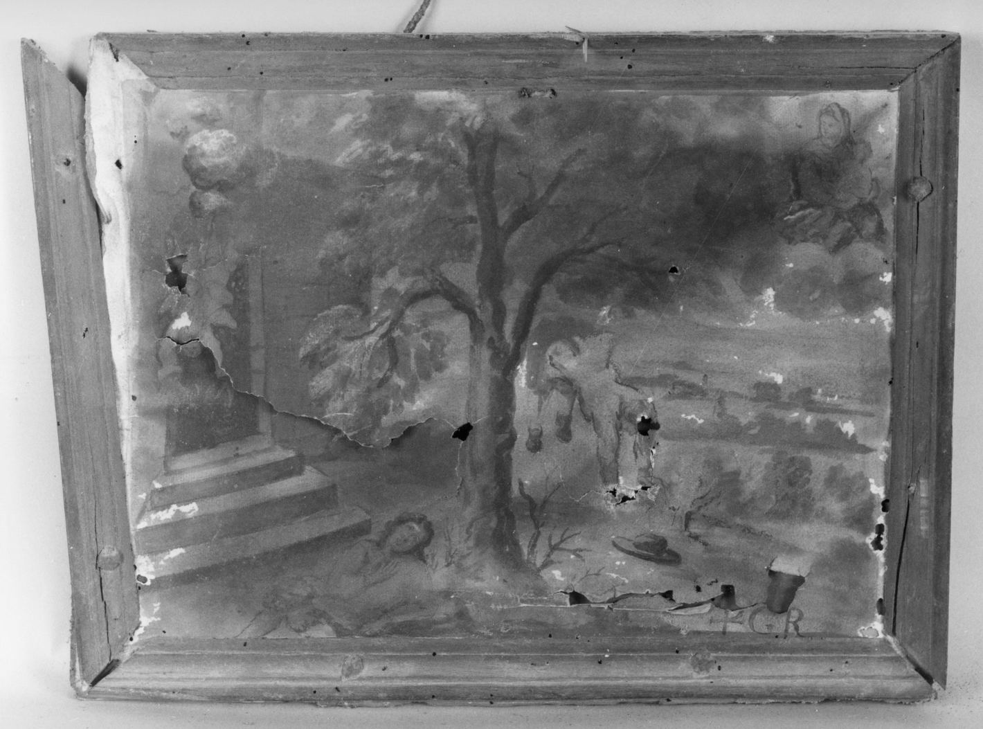 ricevimento di una grazia (ex voto) - ambito toscano (seconda metà sec. XVIII)