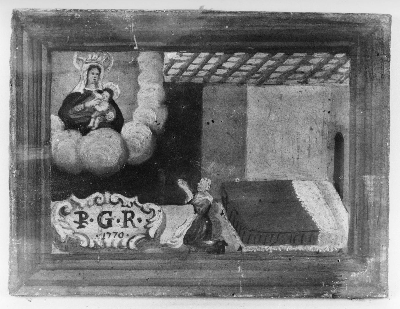 ricevimento di una grazia (ex voto) - ambito toscano (sec. XVIII)