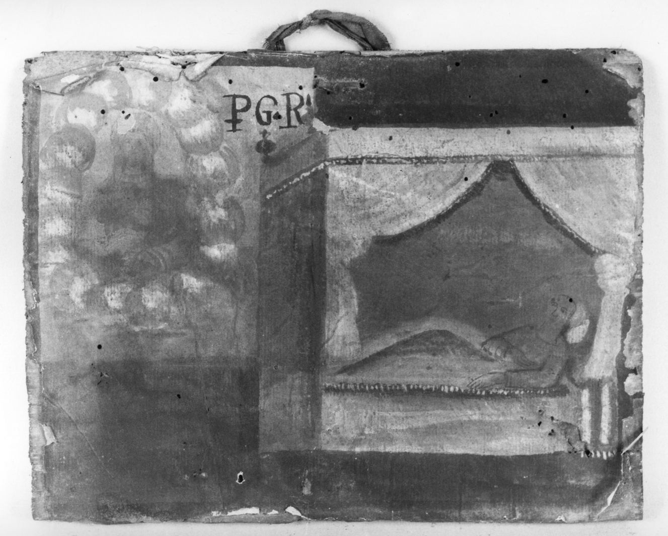 ricevimento di una grazia (ex voto) - ambito toscano (ultimo quarto sec. XVII)