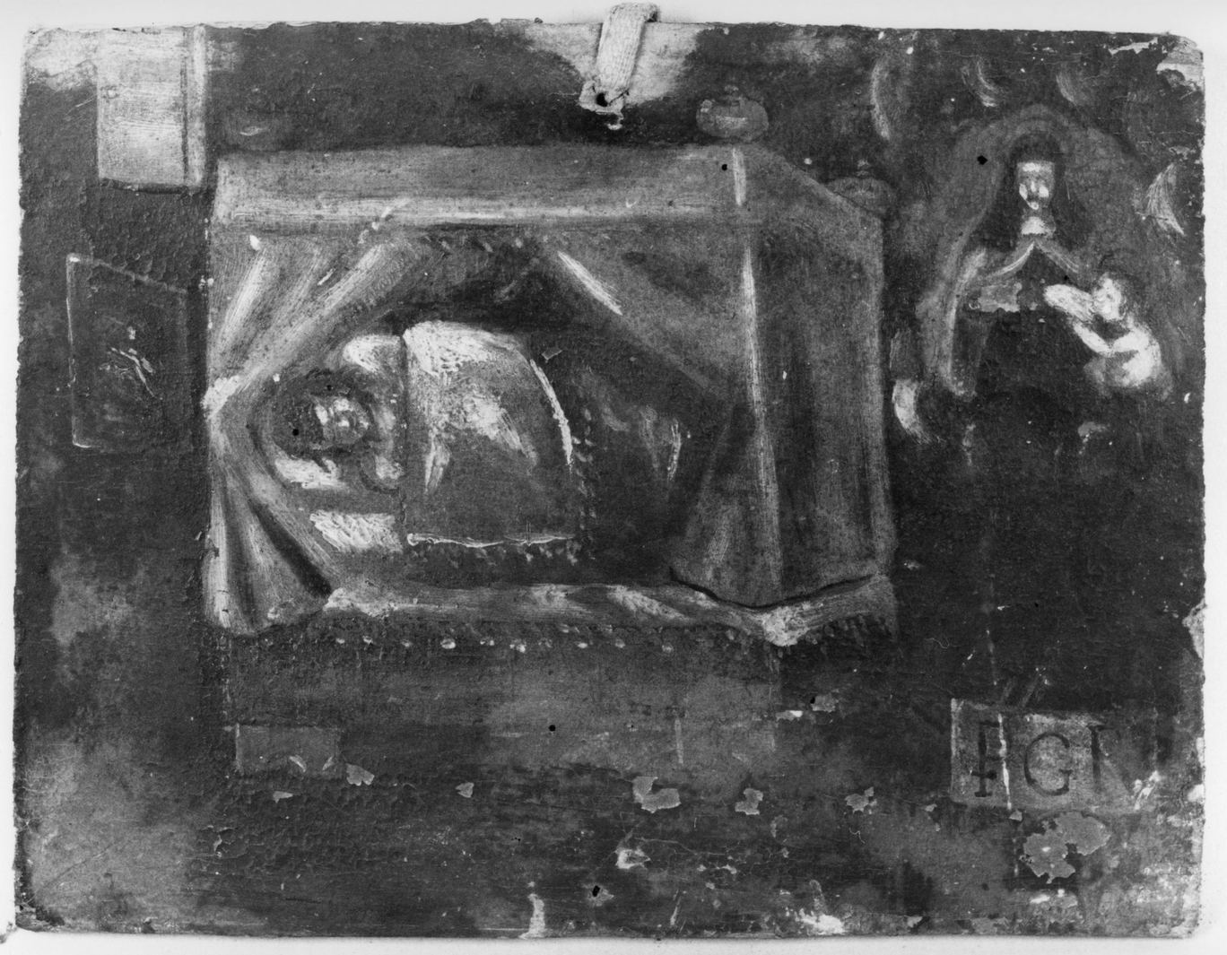 ricevimento di una grazia (ex voto) - ambito toscano (prima metà sec. XVIII)