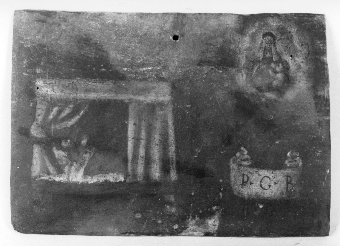 ricevimento di una grazia (ex voto) - ambito toscano (prima metà sec. XVIII)