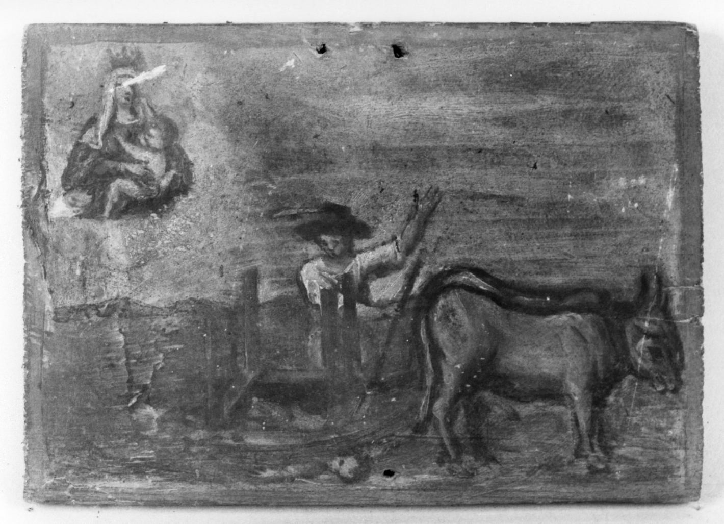 ricevimento di una grazia (ex voto) - ambito toscano (primo quarto sec. XVIII)