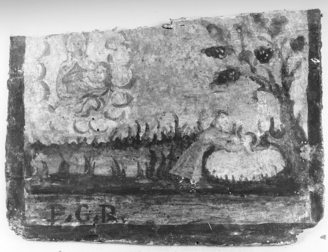 ricevimento di una grazia (ex voto) - ambito toscano (prima metà sec. XVIII)