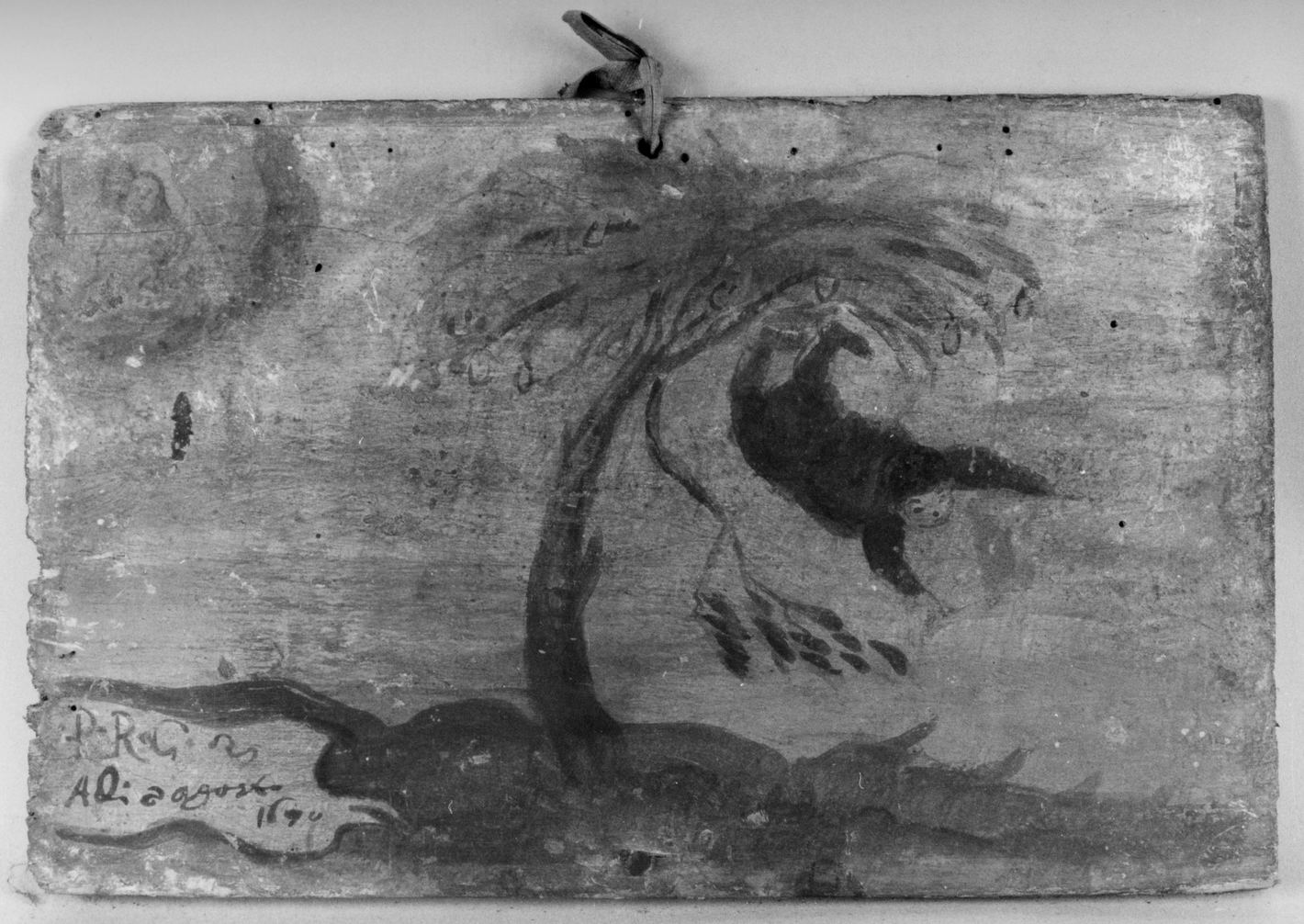 ricevimento di una grazia (ex voto) - ambito toscano (sec. XVII)