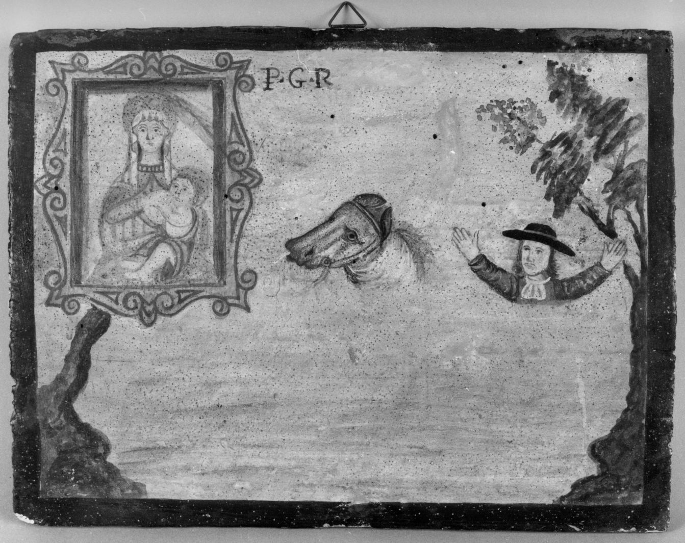 ricevimento di una grazia (ex voto) - ambito toscano (primo quarto sec. XVIII)