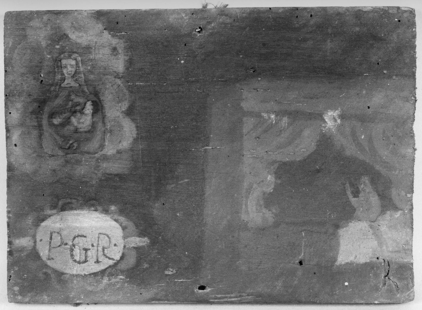 ricevimento di una grazia (ex voto) - ambito toscano (prima metà sec. XVIII)