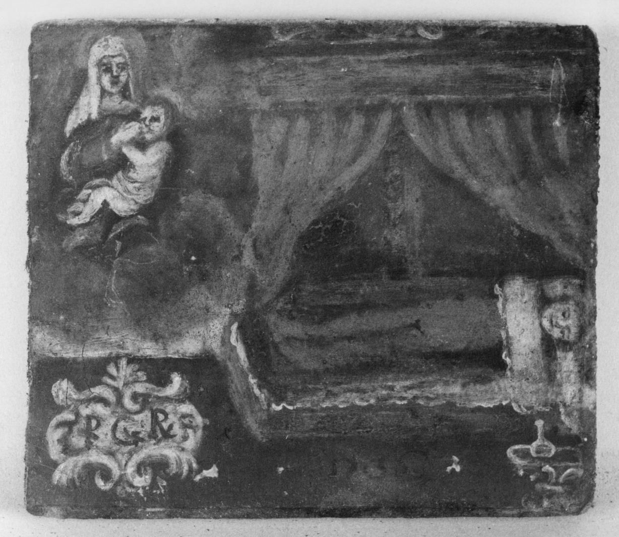 ricevimento di una grazia (ex voto) - ambito toscano (sec. XVIII)