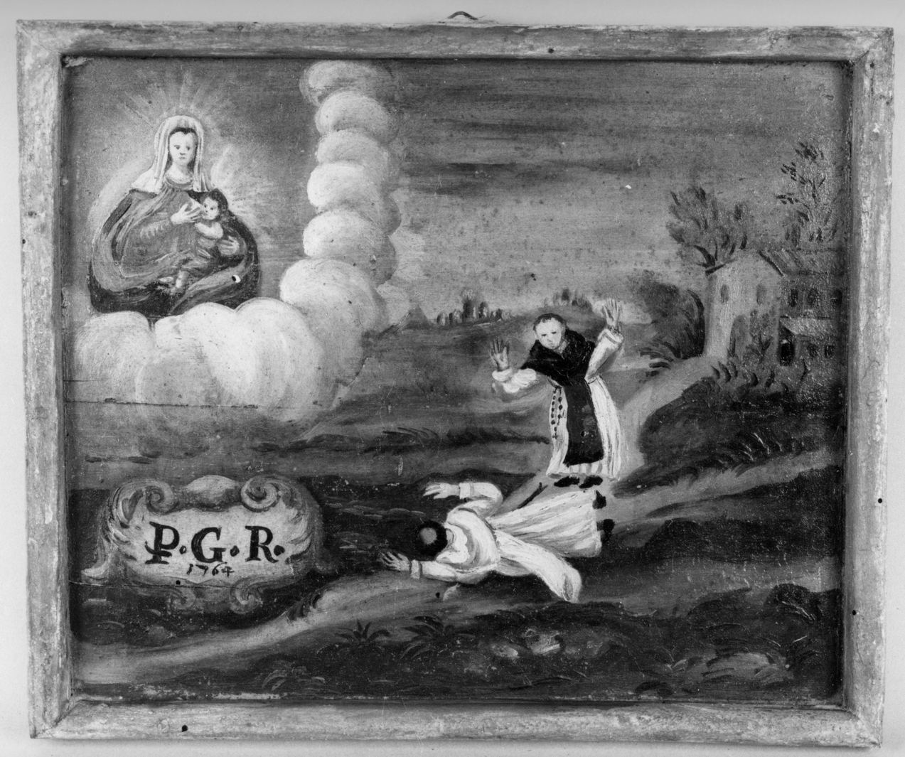 ricevimento di una grazia (ex voto) - ambito toscano (sec. XVIII)