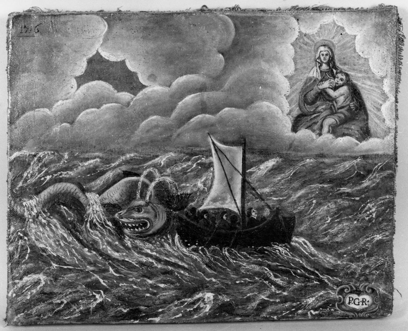 ricevimento di una grazia (ex voto) - ambito toscano (sec. XVIII)