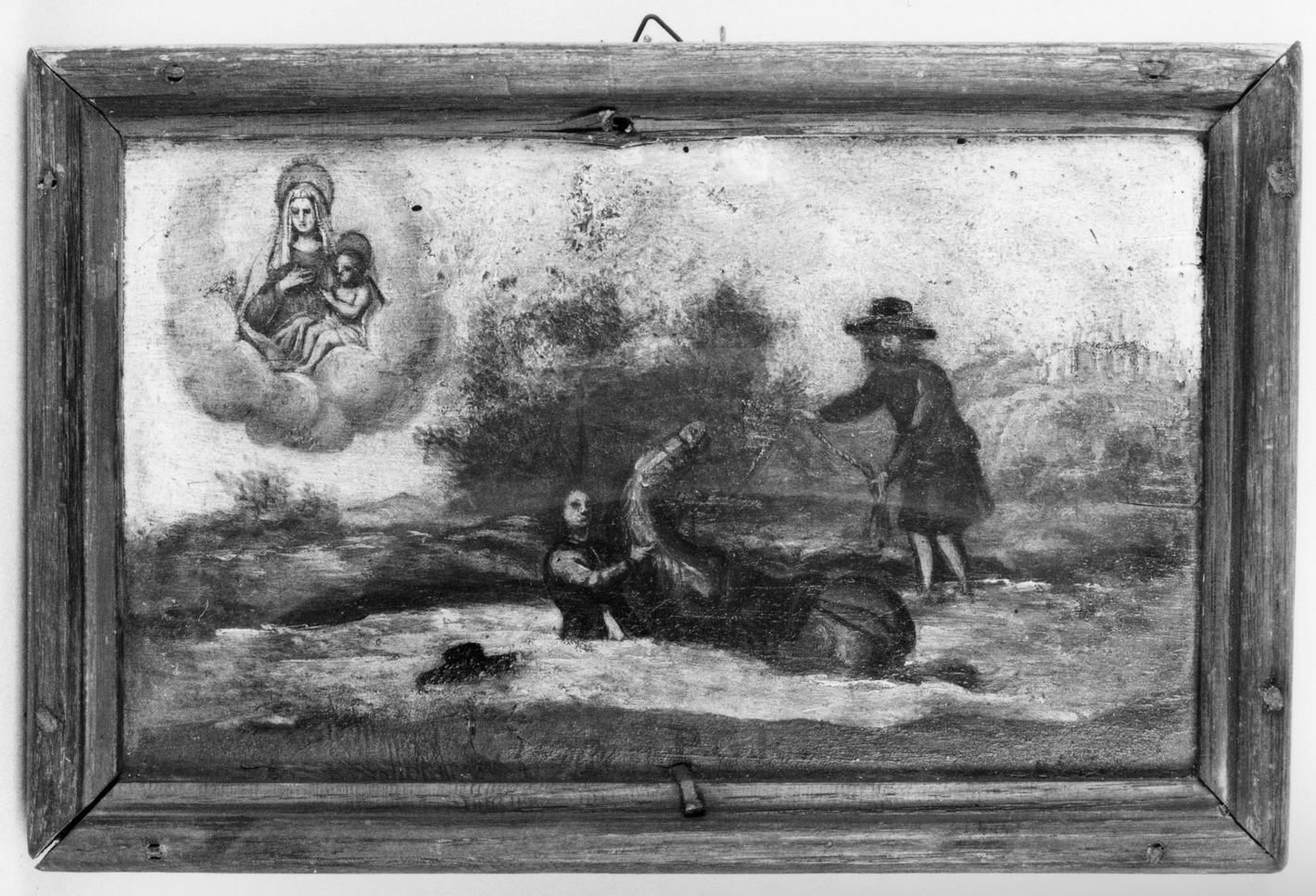 ricevimento di una grazia (ex voto) - ambito toscano (primo quarto sec. XVIII)