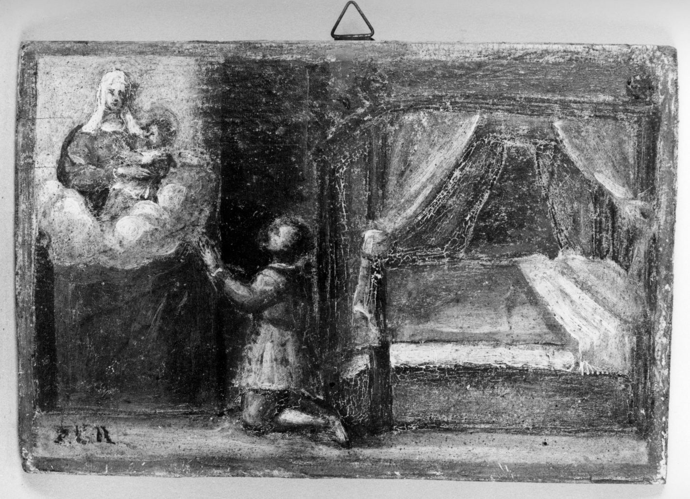 ricevimento di una grazia (ex voto) - ambito toscano (primo quarto sec. XVIII)