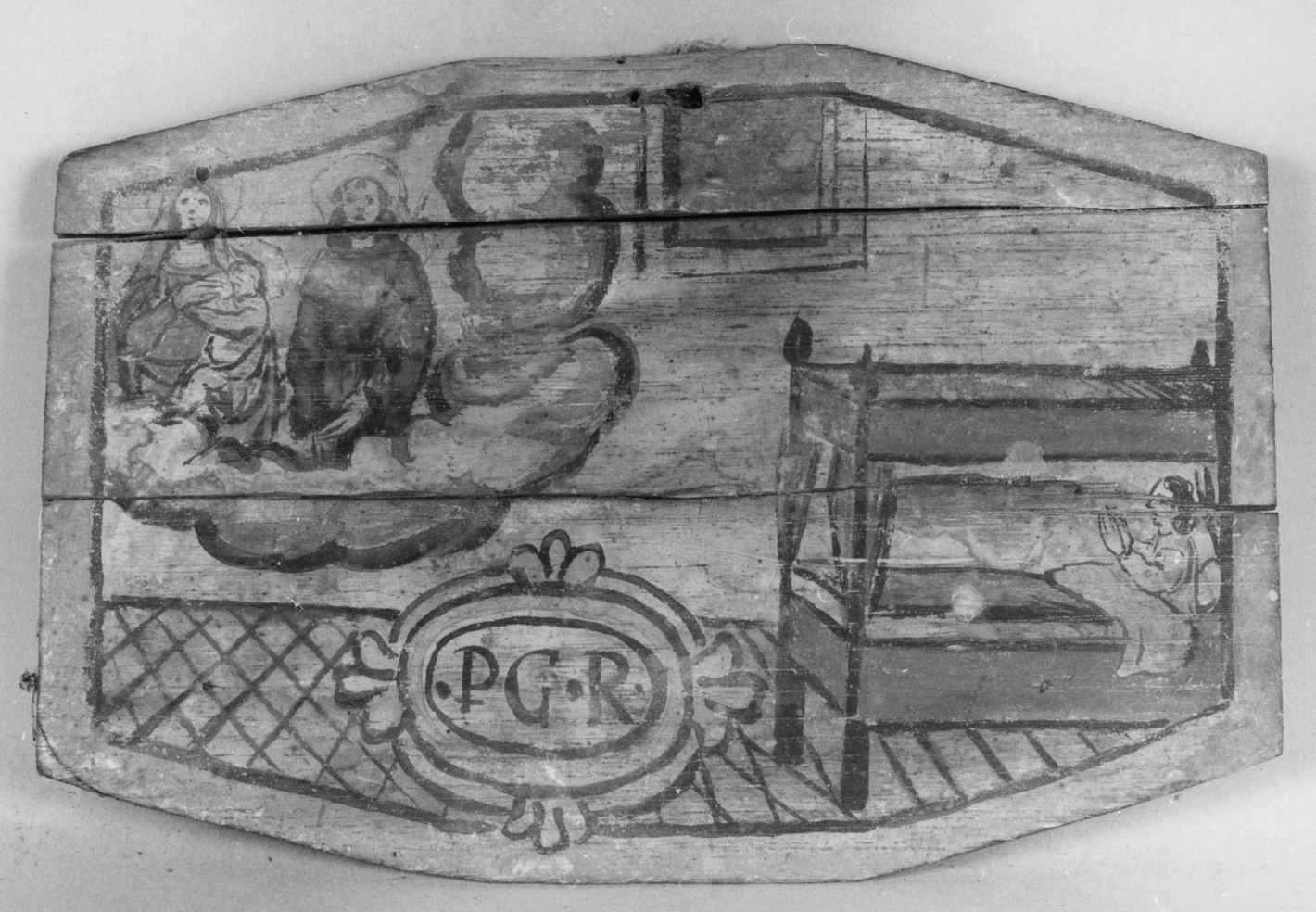 ricevimento di una grazia (ex voto) - ambito toscano (prima metà sec. XVIII)