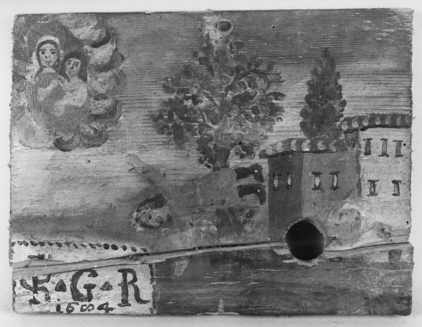 ricevimento di una grazia (ex voto) - ambito toscano (sec. XVII)