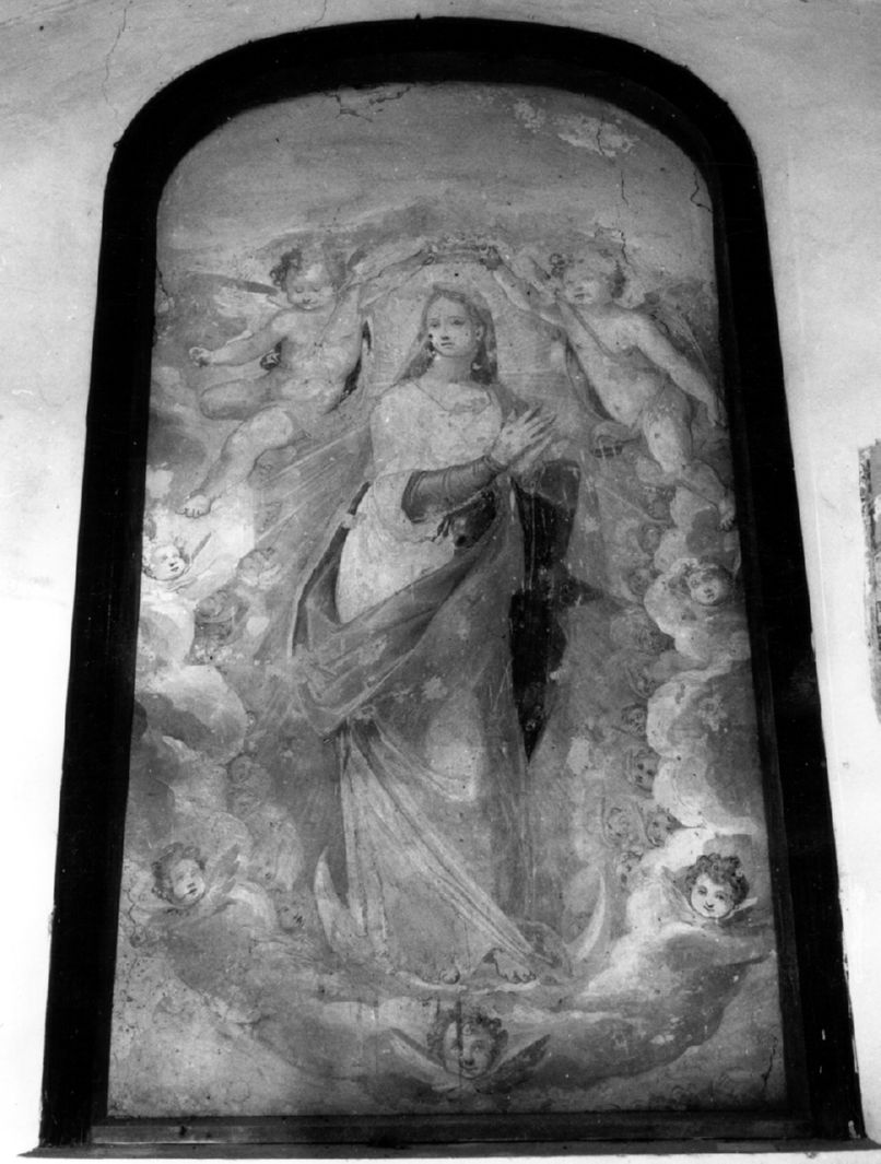 Madonna Assunta con angeli (dipinto) - ambito senese (secc. XVI/ XVII)