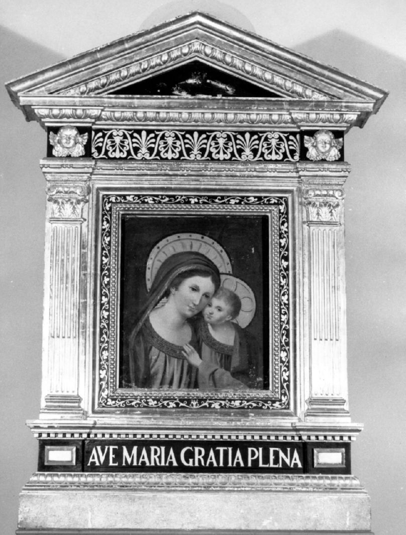Madonna del Buon Consiglio, Madonna con Bambino (edicola) - ambito senese (sec. XIX)