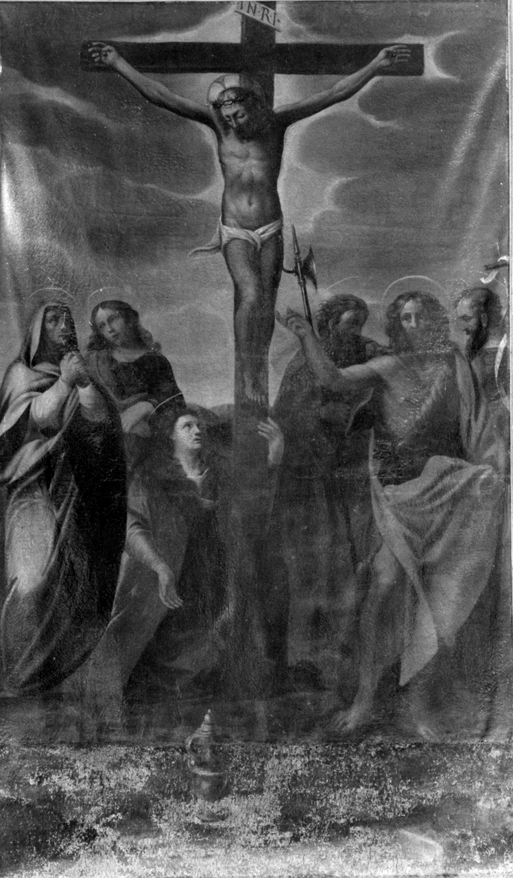 crocifissione (dipinto) - ambito senese (prima metà sec. XVII)