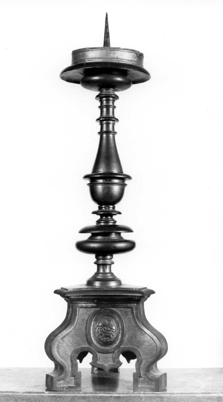 candelabro, serie - bottega senese (secc. XVI/ XVII)