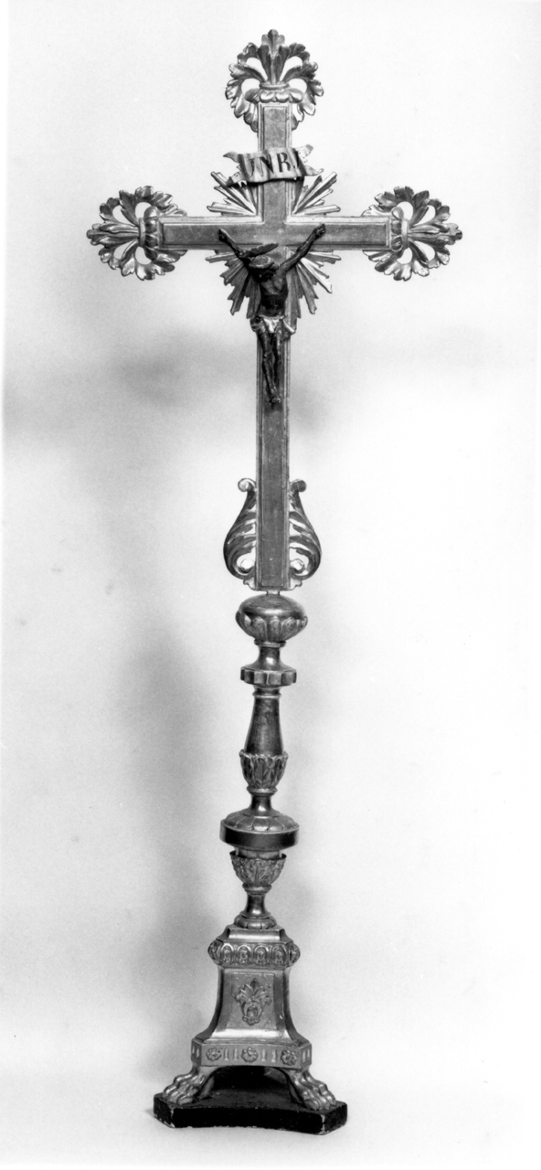 croce d'altare, serie - bottega senese (ultimo quarto sec. XIX)