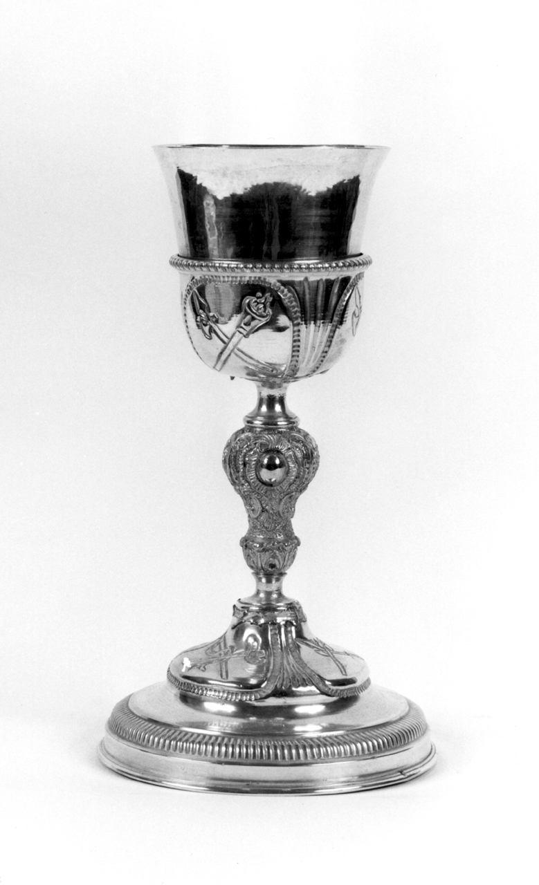 calice - bottega senese (fine/inizio secc. XIX/ XX)