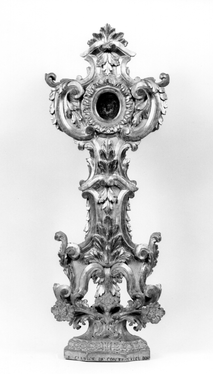 reliquiario - a ostensorio, serie - manifattura italiana (inizio sec. XVIII)