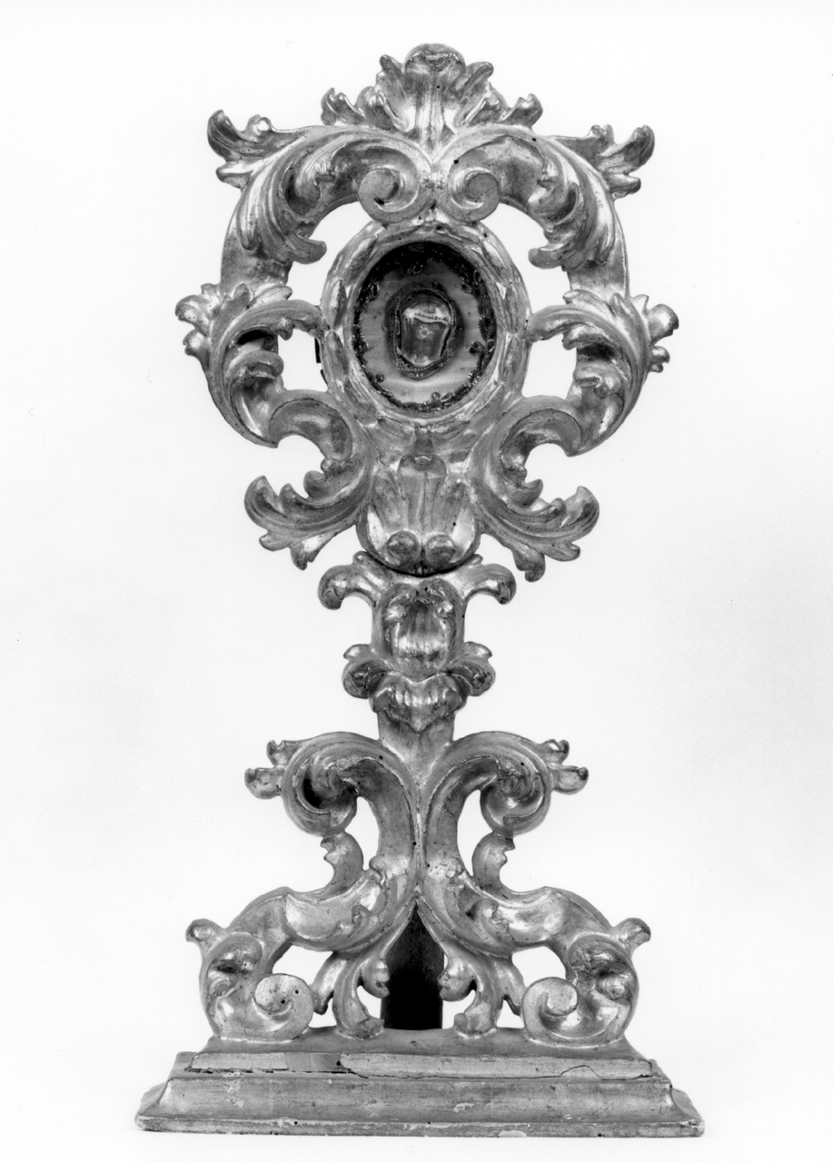 reliquiario fitomorfo - bottega senese (fine/inizio secc. XVII/ XVIII)