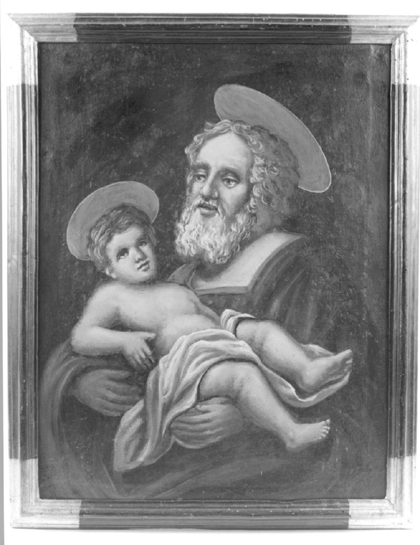 San Giuseppe e Gesù Bambino (dipinto) - ambito senese (?) (secc. XVIII/ XIX)