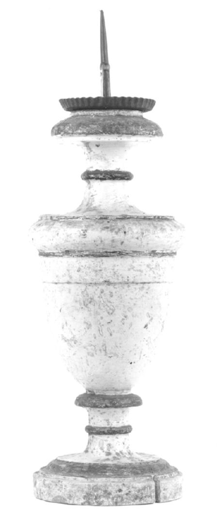 candeliere d'altare, serie - manifattura toscana (sec. XIX)