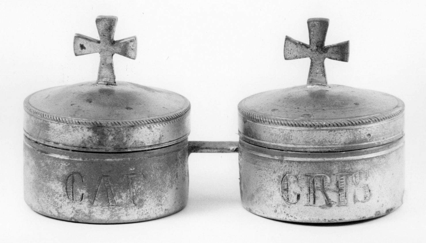 vasetti per oli santi - bottega toscana (sec. XIX)