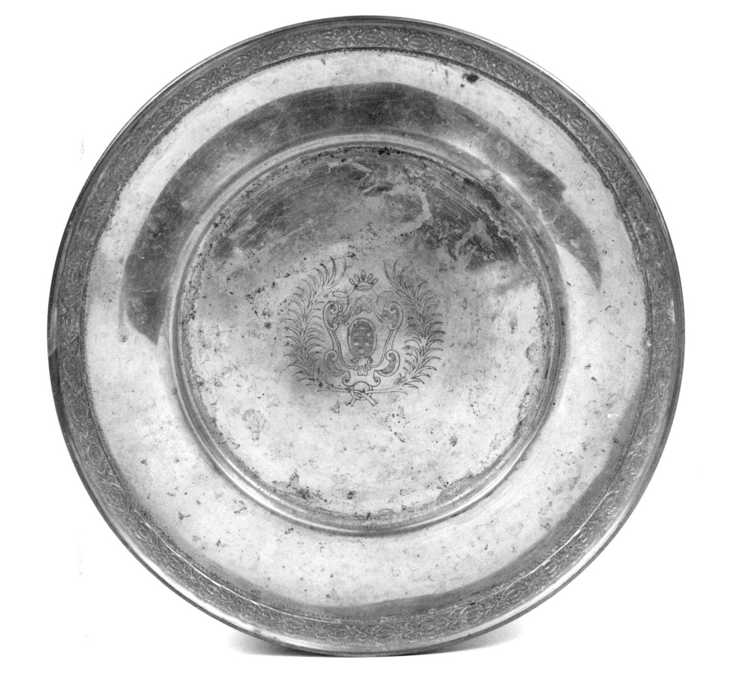 vassoio - bottega italiana (prima metà sec. XX)