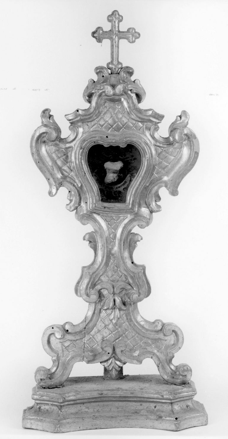 reliquiario - a ostensorio, serie - bottega toscana (seconda metà sec. XVIII)