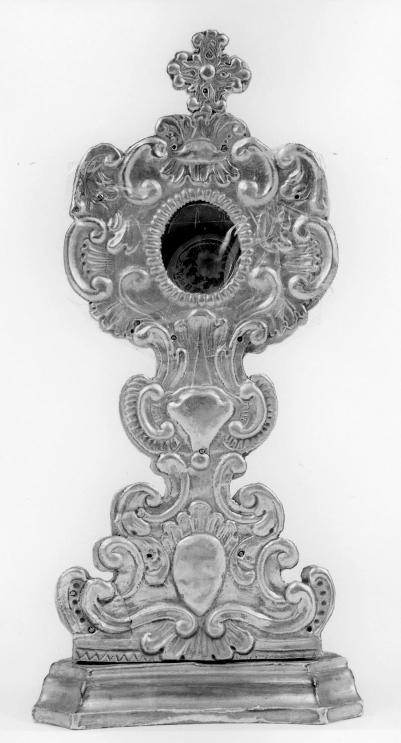 reliquiario - a ostensorio - bottega italiana (prima metà sec. XVIII)