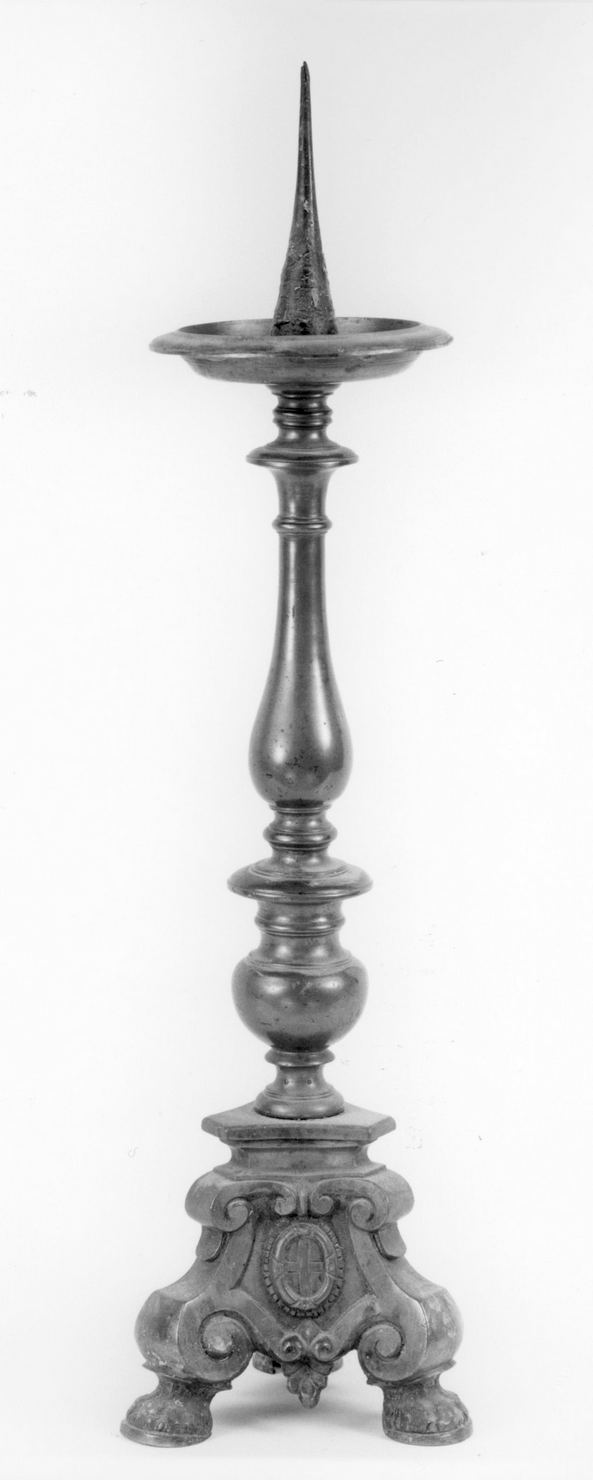 candeliere, serie - bottega toscana (seconda metà sec. XVII)