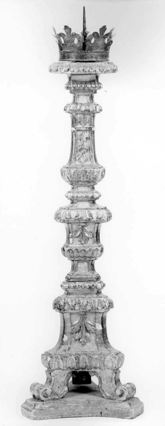 candeliere, serie - bottega toscana (seconda metà sec. XVIII)