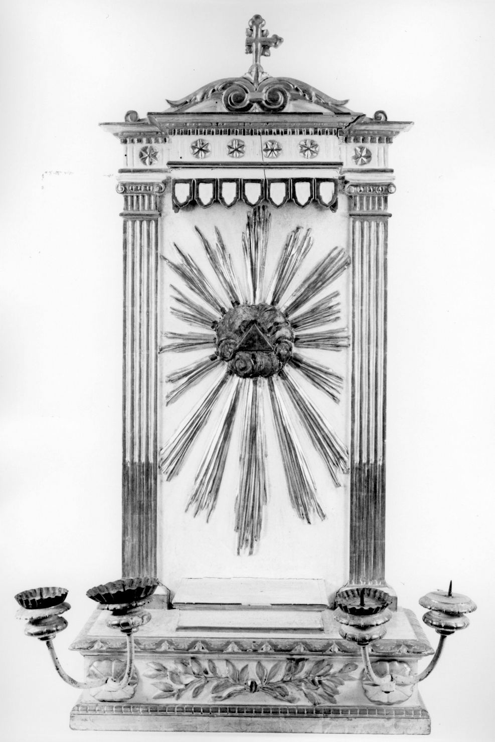 tronetto per esposizione eucaristica - bottega toscana (primo quarto sec. XIX)