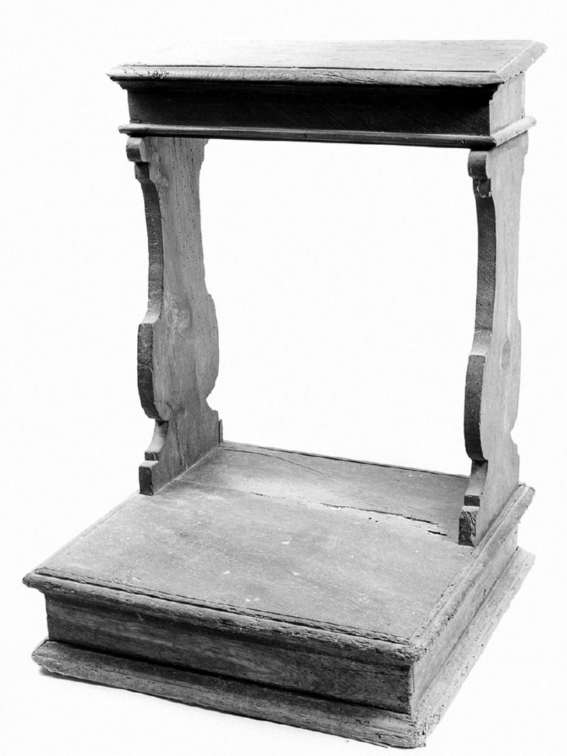 inginocchiatoio, serie - bottega toscana (seconda metà sec. XVIII)