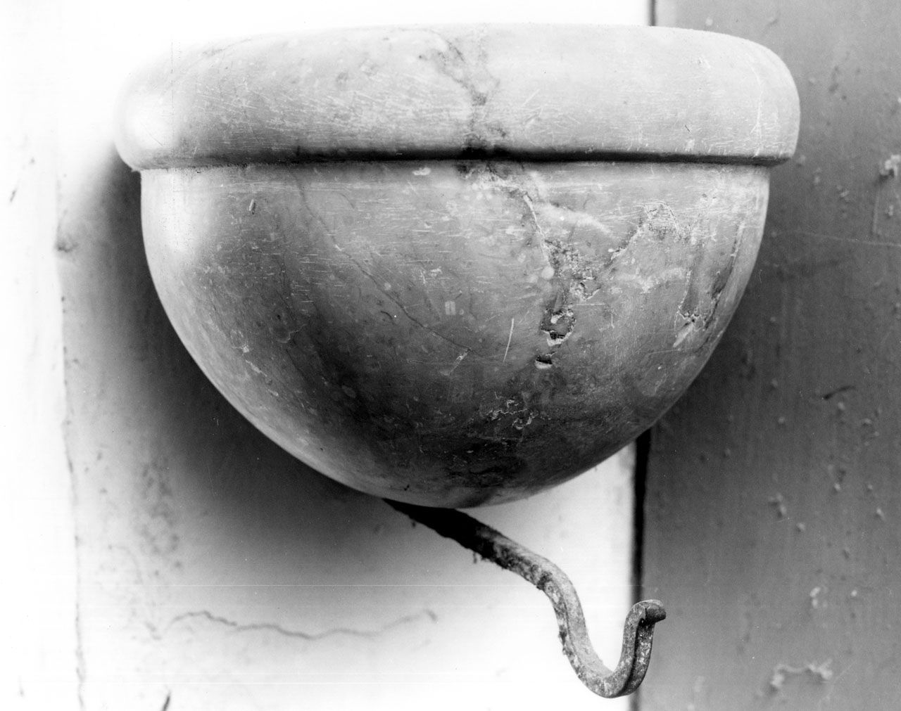 acquasantiera - bottega toscana (sec. XIX)